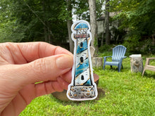 Load image into Gallery viewer, Sticker | 79C | Lighthouse Pair | Waterproof Vinyl Sticker | White | Clear | Permanent | Removable | Window Cling | Glitter | Holographic