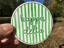 Load image into Gallery viewer, Sorority Sticker | Kappa Delta | KD K | Checkerboard | Waterproof Vinyl Sticker | Permanent (Copy)
