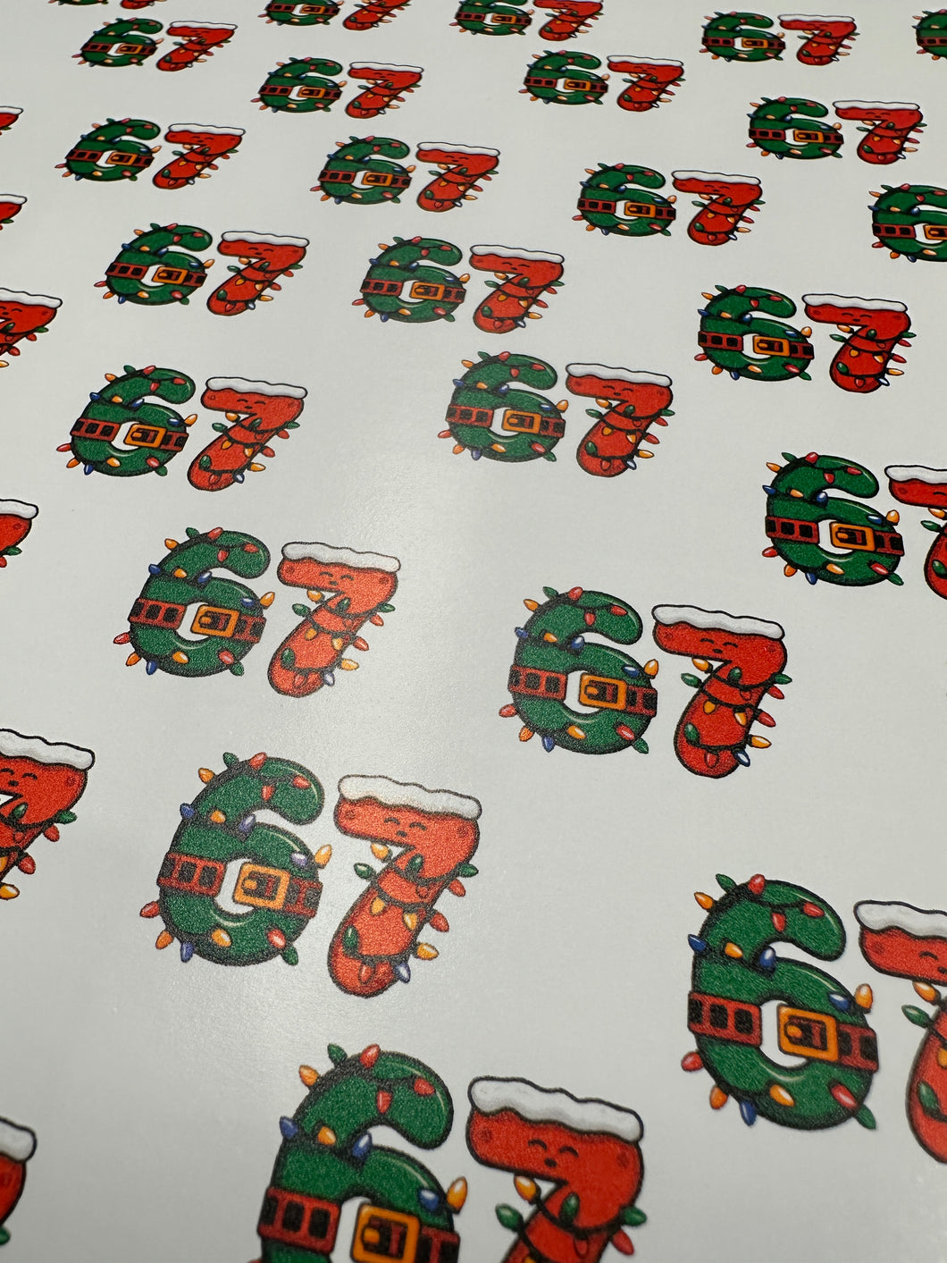 Christmas Gift Wrap Printed Wrapping Paper Christmas Themed 67