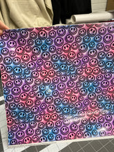 Load image into Gallery viewer, Printed Vinyl &amp; HTV Inflated Happy Face Patterns 12 x 12 inch sheet
