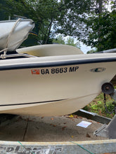 Load image into Gallery viewer, Boat Registration Numbers and Letters 3 inch tall Vinyl Decals Set of 2