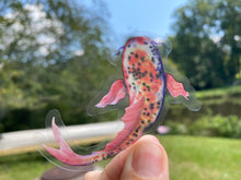 Load image into Gallery viewer, Sticker | Assorted Koi Fish | Waterproof Vinyl Sticker | White | Clear | Permanent | Removable | Window Cling | Glitter | Holographic