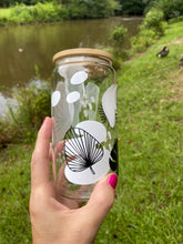 Load image into Gallery viewer, Drinkware 16 oz Clear Glass Soda Can Shaped Drinking Glass with Vinyl Designs