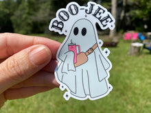 Load image into Gallery viewer, Sticker | 74N | Boo-Jee Ghost | Waterproof Vinyl Sticker | White | Permanent