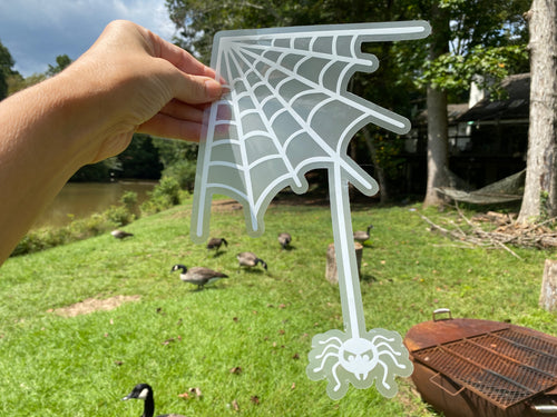 Clear Window Stickers Great for Window Corners for Halloween Set of 2