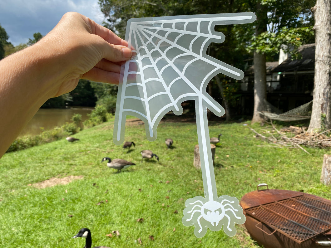 Clear Window Stickers Great for Window Corners for Halloween Set of 2