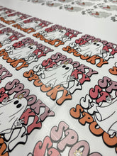 Load image into Gallery viewer, Sticker | 74P | Spooky Ghost | Waterproof Vinyl Sticker | White | Permanent