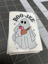Load image into Gallery viewer, Sticker | 74N | Boo-Jee Ghost | Waterproof Vinyl Sticker | White | Clear | Permanent | Removable | Window Cling | Glitter | Holographic