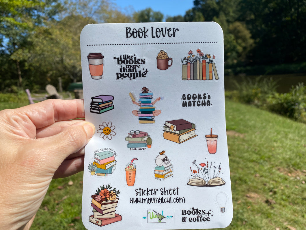 Sticker Sheet 90 Set of Books for the Reader