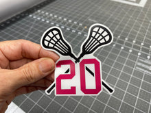 Load image into Gallery viewer, Lacrosse Sticks Player Number