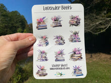 Load image into Gallery viewer, Sticker Sheet 91 Set of little planner stickers Lavender Books