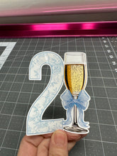 Load image into Gallery viewer, 21st Birthday Party Decor Sign Necklace Yard Sign Easel Sign Banner Stickers