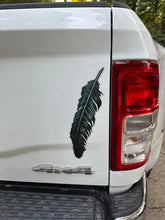 Load image into Gallery viewer, Set of Black Feather Static Clings 12 inches tall
