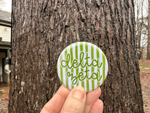 Load image into Gallery viewer, Delta Zeta DZ Watercolor Stripes Pin Back Button