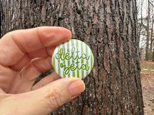 Load image into Gallery viewer, Delta Zeta DZ Watercolor Stripes Pin Back Button