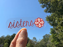 Load image into Gallery viewer, Sticker | Alpha Omicron Pi | AOP F | Sisters | Waterproof Vinyl Sticker | Permanent