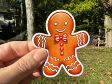 Load image into Gallery viewer, Sticker | Gingerbread Man | Waterproof Vinyl Sticker | Permanent