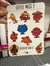 Load image into Gallery viewer, Sticker Sheet Set of 9 Sheets little planner stickers Little Miss Little Mister