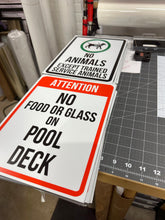 Load image into Gallery viewer, Aluminum Signage 8 x 12 inch Metal Sign