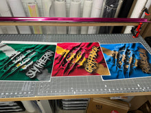 Load image into Gallery viewer, Diamond Background Sticker Baseball Sports Theme | TV Tray Table Decal | Waterproof Vinyl Sticker | Reposition-able | Laminated