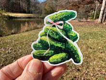 Load image into Gallery viewer, Sticker | D | Pile of Coquette Pickles | Waterproof Vinyl Sticker | White | Clear | Permanent | Removable | Window Cling | Glitter | Holographic