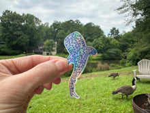 Load image into Gallery viewer, Sticker | 58M | Whale Shark | Waterproof Vinyl Sticker | White | Clear Matte | Holographic | Permanent Adhesive