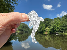 Load image into Gallery viewer, Sticker | 58M | Whale Shark | Waterproof Vinyl Sticker | White | Clear Matte | Holographic | Permanent Adhesive