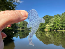 Load image into Gallery viewer, Sticker | 58M | Whale Shark | Waterproof Vinyl Sticker | White | Clear Matte | Holographic | Permanent Adhesive