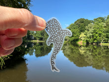 Load image into Gallery viewer, Sticker | 58M | Whale Shark | Waterproof Vinyl Sticker | White | Clear Matte | Holographic | Permanent Adhesive