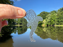 Load image into Gallery viewer, Sticker | 58M | Whale Shark | Waterproof Vinyl Sticker | White | Clear Matte | Holographic | Permanent Adhesive
