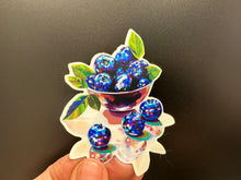 Load image into Gallery viewer, Sticker | Blueberries | Waterproof Vinyl Sticker | Permanent