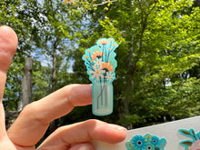 Load image into Gallery viewer, Sticker Sheet Set of little planner stickers Little Blue Vases
