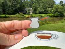 Load image into Gallery viewer, Sticker Sheet Set of little planner stickers Coffee and Coffee Accessories