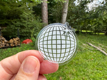 Load image into Gallery viewer, Retro Disco Ball Stickers Choose Black or White 2 inches