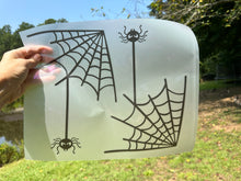 Load image into Gallery viewer, Clear Window Stickers Great for Window Corners for Halloween Set of 2