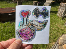 Load image into Gallery viewer, Sticker | 21M | Drink Me Potion | Waterproof Vinyl Sticker | White | Clear | Permanent | Removable | Window Cling | Glitter | Holographic (Copy)
