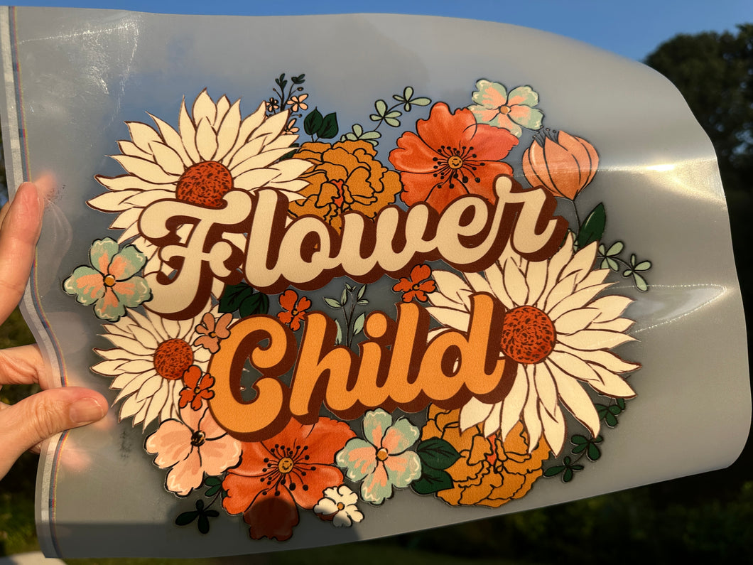 T Shirt Transfer | Flower Child | 72G | Sublimation, HTV, DTF