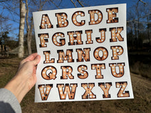 Load image into Gallery viewer, Sticker | Marquee Bulbs Letter Initial STICKER | Waterproof Vinyl Sticker | Permanent