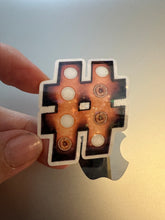 Load image into Gallery viewer, Sticker | Marquee Bulbs Letter Initial STICKER | Waterproof Vinyl Sticker | Permanent