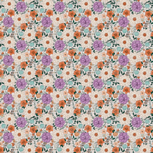 Load image into Gallery viewer, Printed Vinyl &amp; HTV Retro Boho Flower Pattern 12 x 12 inch sheet