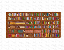 Load image into Gallery viewer, Printed Vinyl &amp; HTV Books on a Shelf C Patterns 12 x 5 inch sheet