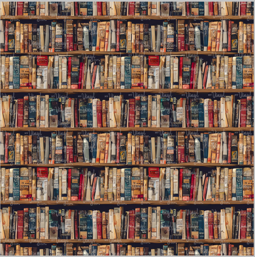 Printed Vinyl & HTV OLD BOOKS Patterns 12 x 12 inch sheet
