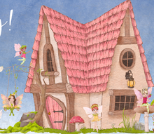 Load image into Gallery viewer, Banner 3 x 5 foot Fairy Tree House Happy Birthday Printed Vinyl Sign