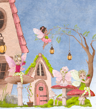 Load image into Gallery viewer, Banner 3 x 5 foot Fairy Tree House Happy Birthday Printed Vinyl Sign