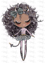 Load image into Gallery viewer, Sticker | 20D4 | Halloween Girl | Waterproof Vinyl Sticker | White | Clear | Permanent | Removable | Window Cling | Glitter | Holographic