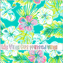 Load image into Gallery viewer, Printed Vinyl &amp; HTV ALOHA Patterns 12 x 12 inch sheet