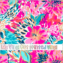 Load image into Gallery viewer, Printed Vinyl &amp; HTV Animal Print Floral A Pattern 12 x 12 inch sheet