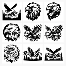 Load image into Gallery viewer, Eagle SVG Bundle