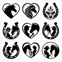 Load image into Gallery viewer, Horse SVG Bundle