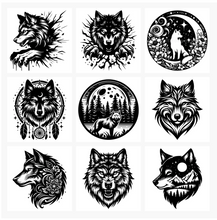 Load image into Gallery viewer, Wolf SVG Bundle